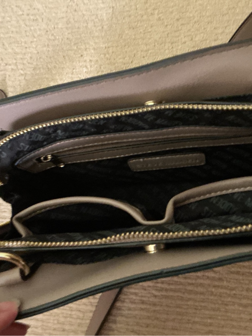 Tan Crossbody Bag with Gold Hardware - Picture 5 of 8